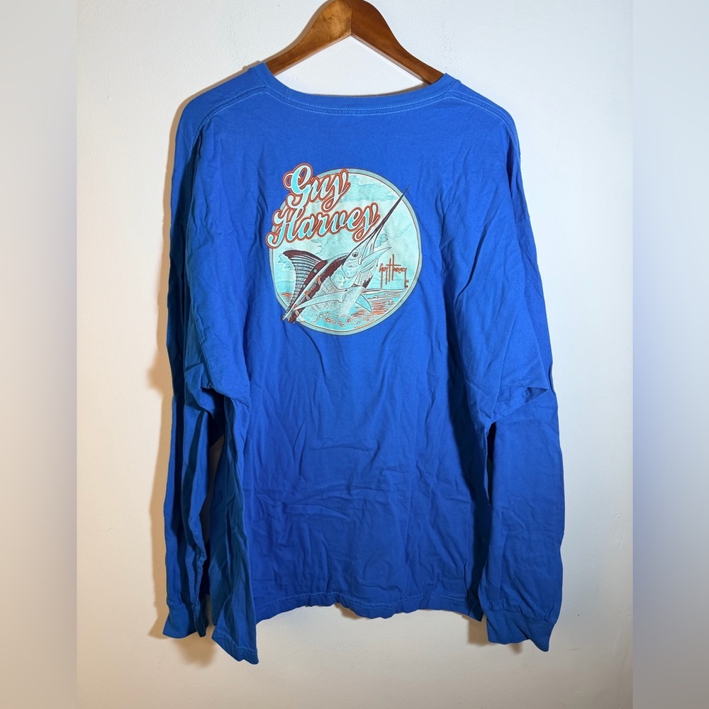 Guy Harvey Classic Fit Shirt in Vibrant Blue